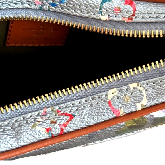 RARE NIB Louis Vuitton LV Garden Metallic Monogram LoopPM Bag Blue - Picture 10 of 15